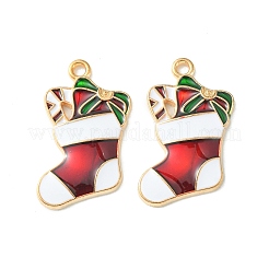 Christmas Alloy Enamel Pendants&nbsp;ENAM-D047-09LG-04
