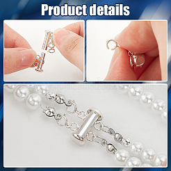 925 Sterling Silver Slide Lock Clasps&nbsp;FIND-AB00049