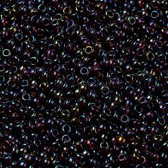 MIYUKIラウンドロカイユビーズ  日本製シードビーズ  （rr3738)派手な裏地付きブランデー  8/0  3mm  穴：1mm  約422~455PCS /ボトル  10 G /ボトル&nbsp;SEED-JP0009-RR3738