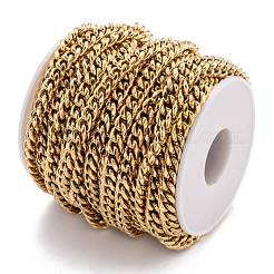 304 Stainless Steel Cuban Link Chain&nbsp;STAS-B019-02A-G