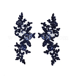 Leaves Polyester Embroidery Ornaments Accessories&nbsp;DIY-WH0281-11D