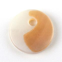 海のシェルチャーム  フラットラウンド  10~10.2x1.5~2mm  穴：1.5mm&nbsp;SSHEL-S247-31