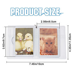 3 Inch PVC Mini Heart Hollow Photocard Holder Book&nbsp;AJEW-WH0038-65P-03