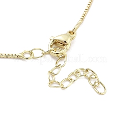 真鍮ペンダントネックレス  空虚なテーマ  ティアドロップ  16.77インチ（426mm）&nbsp;LS-NJEW-B101-02G-03