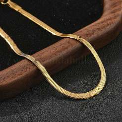 304 Stainless Steel Herringbone Chains Bracelet for Men Women&nbsp;LS-BJEW-D450-01G-03