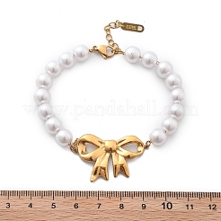 Ion Plating(IP) 304 Stainless Steel Link Bracelets for Women&nbsp;BJEW-P345-09G