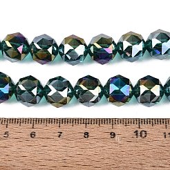 Electroplate Transparent Glass Beads Strands&nbsp;EGLA-ZX001-03A-01