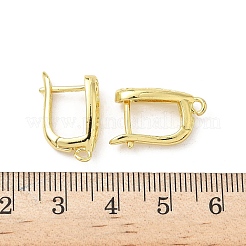 Brass Teardrop Hoop Earring Findings&nbsp;KK-G536-06G