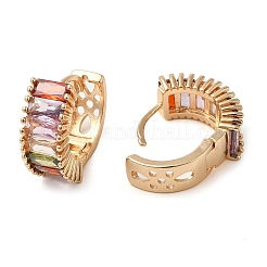 Brass Hoop Earrings for Women&nbsp;EJEW-M238-12KCG