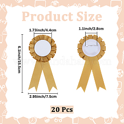 Award Ribbon Shape Iron Badge Pins&nbsp;JEWB-WH20002-04B
