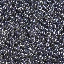 12/0 ガラスシードビーズ  トランス。光沢の色  ラウンド  グレー  2mm  穴：1mm  30000個/ポンド&nbsp;SEED-A006-2mm-112