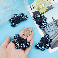 4Pcs Glass Rhinestone Sew on Ornament Accessories&nbsp;FIND-CP0001-09
