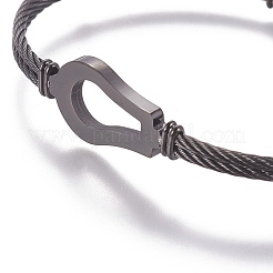 304 Stainless Steel Bangles&nbsp;STAS-I111-04