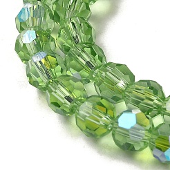 Electroplate Transparent Glass Beads Strands&nbsp;LS-EGLA-A035-T6mm-L09