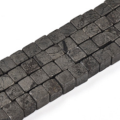 Natural Pyrite Beads Strands&nbsp;G-T140-37A