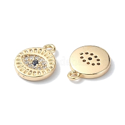 Brass Micro Pave Cubic Zirconia Pendants&nbsp;KK-A194-02G