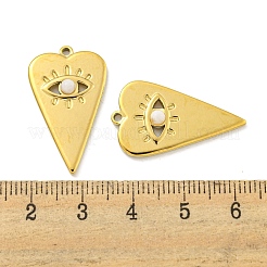 Natural White Jade Heart Eye Pendants&nbsp;STAS-L278-114G-01