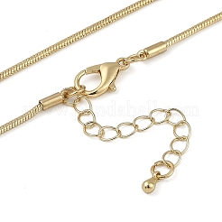 Alloy Enamel Snake Chain Rose Flower Pendant Necklaces&nbsp;NJEW-B113-03