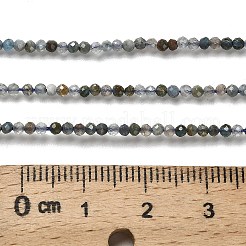 天然石アパタイトビーズ連売り  多面カットラウンド  2mm  穴：0.5mm  約175~233個/連  15.16''~15.35''（38.5~39センチメートル）&nbsp;G-RM2025-A23-2mm