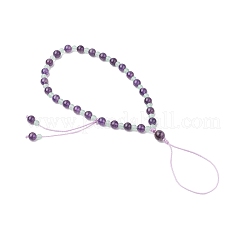 Natural Amethyst Mobile Straps&nbsp;HJEW-JM03418-02