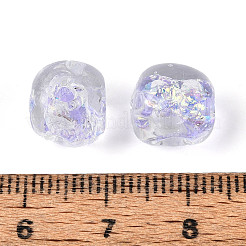 Handmade Foil Lampwork Beads Strands&nbsp;FOIL-T008-04E