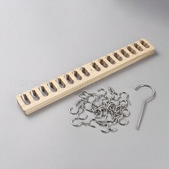 Rectangle Wood Belt Storage Rack&nbsp;AJEW-WH0561-72