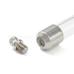Transparent Glass Vial Pendant Normal Link Connectors&nbsp;GLAA-D004-01P-02