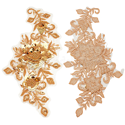 1 Pair Polyester Embroidery Sequin Costume Accessories&nbsp;DIY-CY0002-39