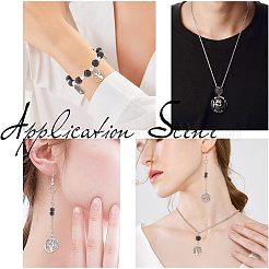 4 Strands 4 Styles Natural Lava Rock Round Beads Strands&nbsp;G-OC0003-35