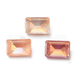 Electroplate K9 Glass Rhinestone Cabochons&nbsp;RGLA-M016-G03-AM