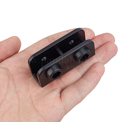 ABSプラスチックテントガゼボ交換用コネクター4個  長方形  ブラック  60x30x24.5mm&nbsp;FIND-CN0002-41