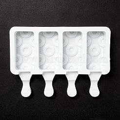 Food Grade DIY Rectangle Ice-cream Silicone Molds&nbsp;LS-DIY-D062-01B