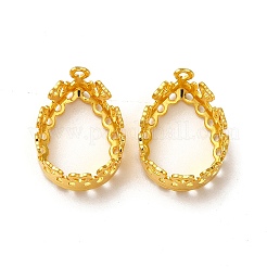 Brass Cabochon Settings&nbsp;KK-G443-02A-G