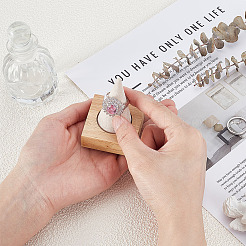 1 Cone Wooden Ring Organizer Holder&nbsp;RDIS-WH0031-02A-01