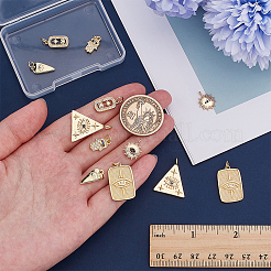 12Pcs 6 Styles Brass Pendants&nbsp;KK-ME0001-23