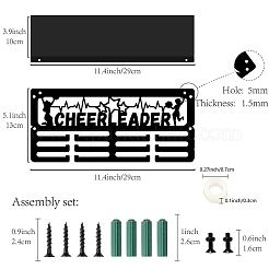 Rectangle Iron Medal Hanger Holder&nbsp;ODIS-WH0067-007