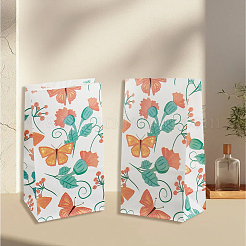 24Pcs Butterfly Printed Kraft Paper Food Storage Bags&nbsp;ABAG-SP0001-45