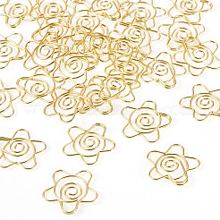 Flower Iron Paper Clips&nbsp;AJEW-TAC0006-32G