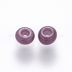 8/0ベーキングペイントガラスラウンドシードビーズ  パープル  3~3.5x2mm  穴：1~1.2mm  約266個/12g  12 G /袋&nbsp;LS-SEED-C029-B-18