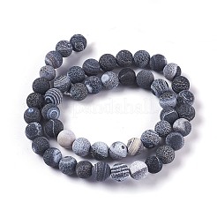 Natural Weathered Agate Beads Strands&nbsp;G-P414-A06