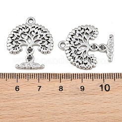 304ステンレスペンダント  生活のチャームの木  ステンレス鋼色  26x22x1.8mm  穴：2mm&nbsp;SA-CBA1839-19P