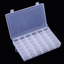 プラスチッククリアビーズの保存容器  調整可能な仕切りボックス  36のコンパートメント  長方形  17.8x28x4.5cm&nbsp;C096Y