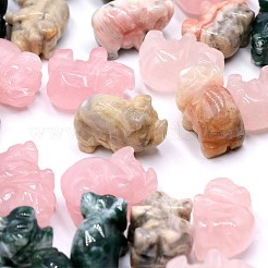Natural & Synthetic Gemstone Sculpture Display Decorations&nbsp;PW23062711495