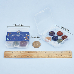 Natural Quartz Crystal & Green Aventurine & Yellow Aventurine & Lapis Lazuli & Amethyst & Red Jasper & Carnelian Beads&nbsp;G-SC0001-88