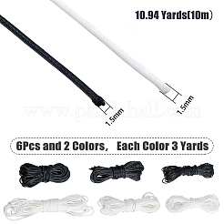 6 Bags 6 Styles PU Leather Cord&nbsp;LC-FH0001-002