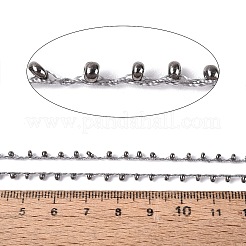 めっきシードビーズコード  ポリエステルコード付き  ランダムカラースプールとナイロンコード付き  銀  2mm  約100ヤード/ロール（300フィート/ロール）&nbsp;OCOR-R039-K02