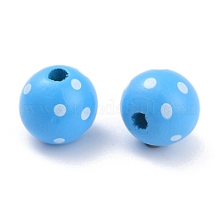 Dyed Natural Wooden Beads&nbsp;WOOD-O005-01F