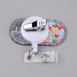 布格納式バッジリール  カードホルダー  ステンレス製スナップボタン付き  看護師のために格納式のabsidバッジホルダー  薬  ミディアム蘭  88mm&nbsp;AJEW-WH0189-65