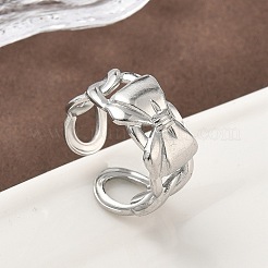 304 Stainless Steel Open Cuff Rings for Women&nbsp;RJEW-A079-11C-P