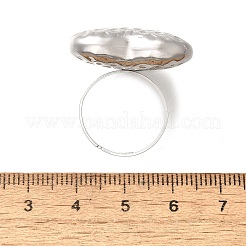 304 Stainless Steel Adjustable Finger Ring&nbsp;RJEW-H244-05P